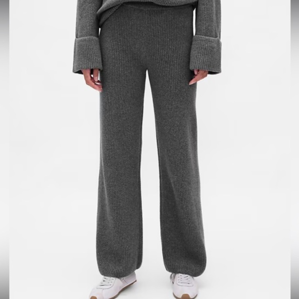 Gap CashSoft Shaker-Stitch Sweater Pants NWOT